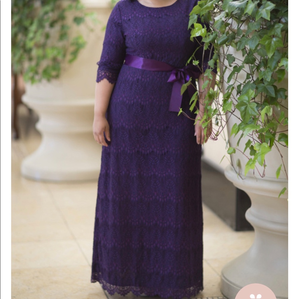 A Night in Paris Plum Dainty Jewells Dress